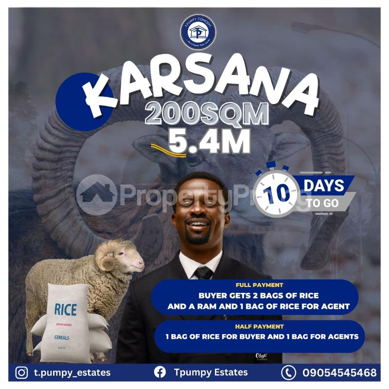 Land for sale T Pumpy Estate Off Renew Hope Estate Karsana Abuja