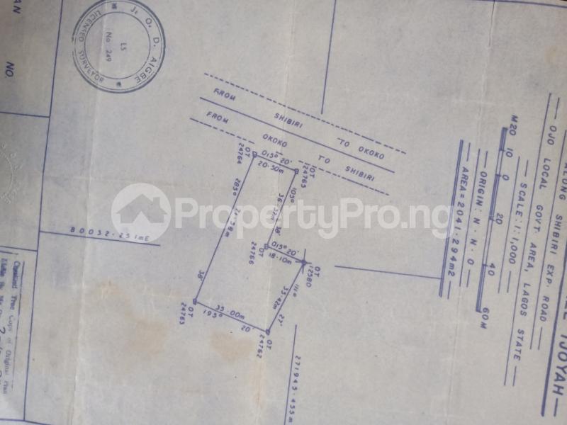 Land for sale Along Shibiri Exp. Road Ojo, Local Government Lagos Ojo Ojo Lagos