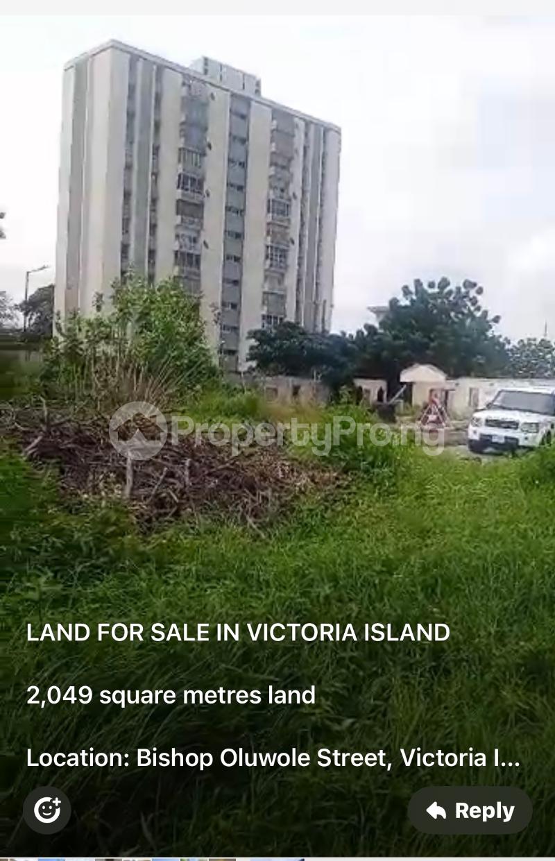 Land for sale Bishop Oluwole Ahmadu Bello Way Victoria Island Lagos