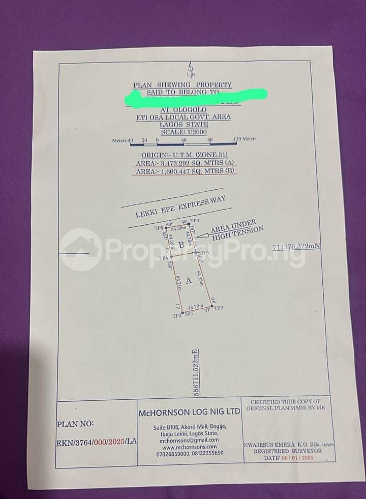 Land for sale Monastery road Sangotedo Lagos