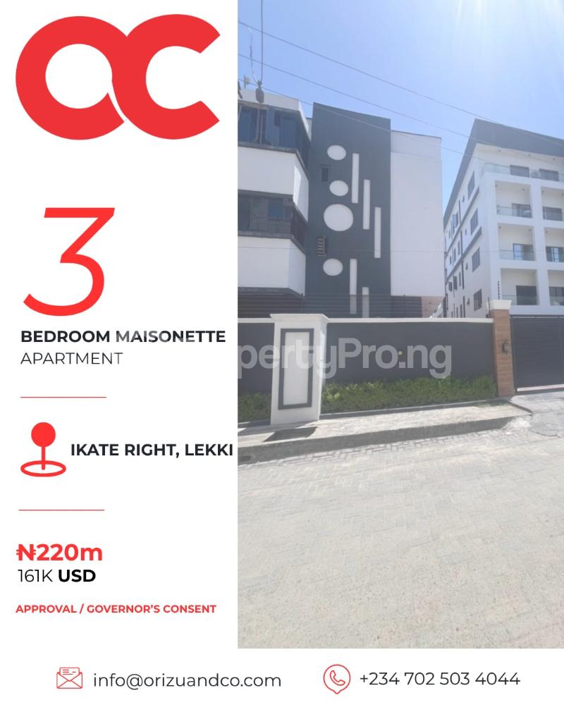3 bedroom Flat / Apartment for sale Lekki Lagos