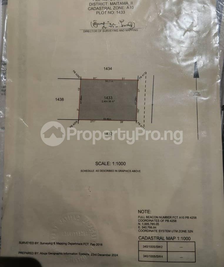 Land for sale Maitama 2, Abuja Maitama Abuja