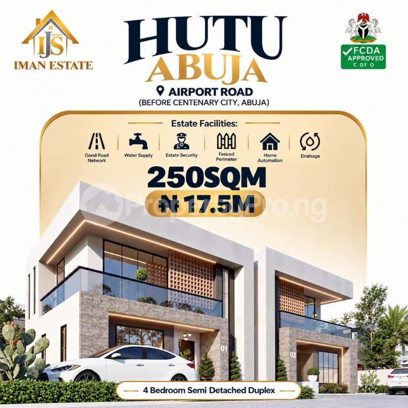 Land for sale Hutu Abuja, Beside Hutu Exclusive Lugbe Abuja