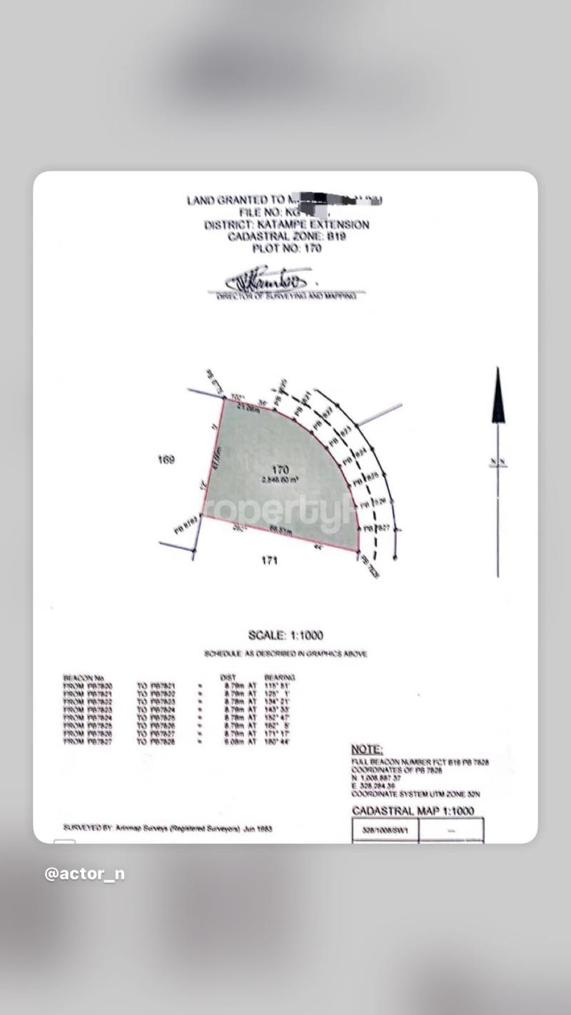 Land for sale Diplomatic Zone Katampe Extension Katampe Abuja