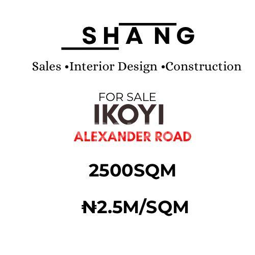 Land for sale Alexander Road Ikoyi Lagos - 1