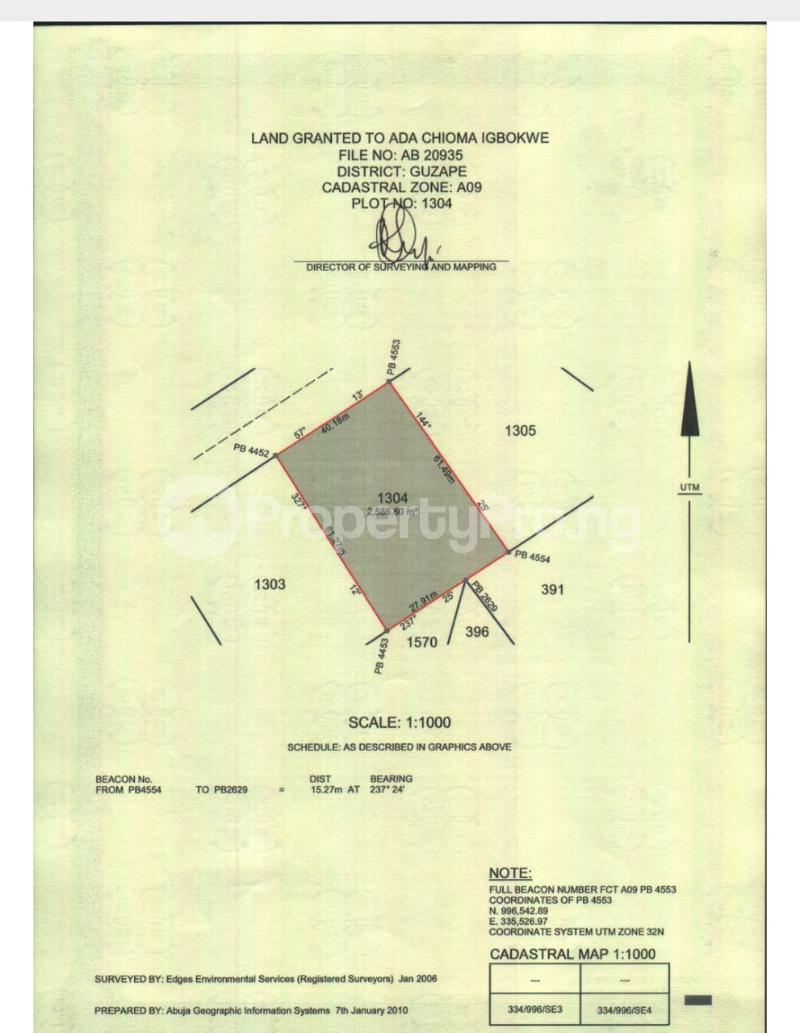 Land for sale Guzape Main Guzape Abuja