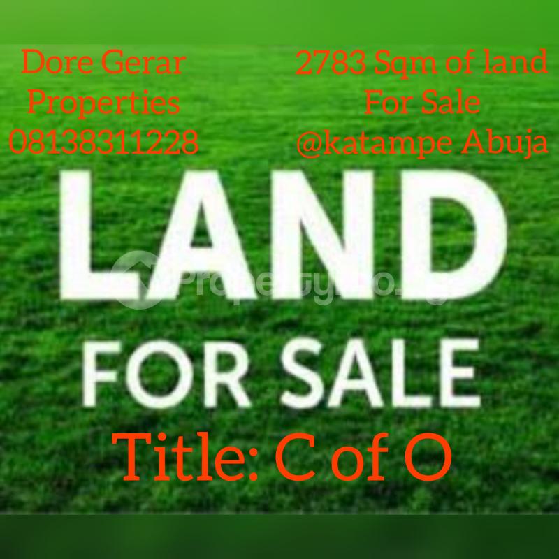 Land for sale Katampe Main Abuja