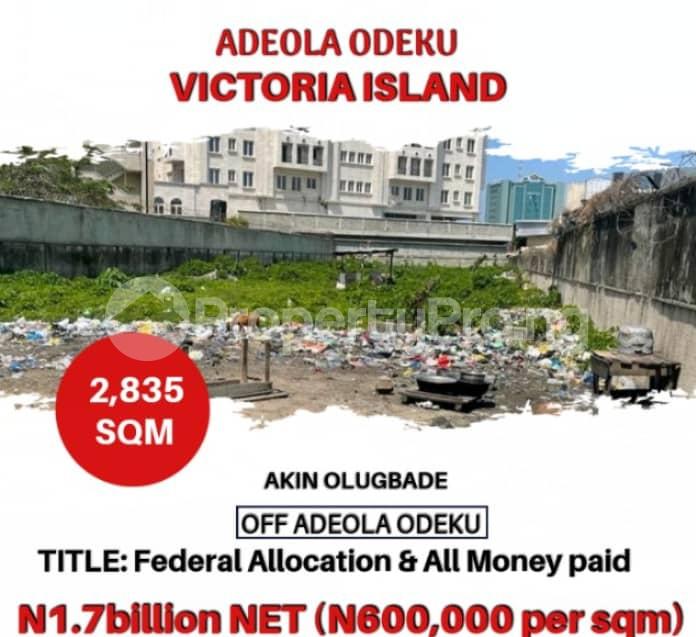 Land for sale F Victoria Island Lagos