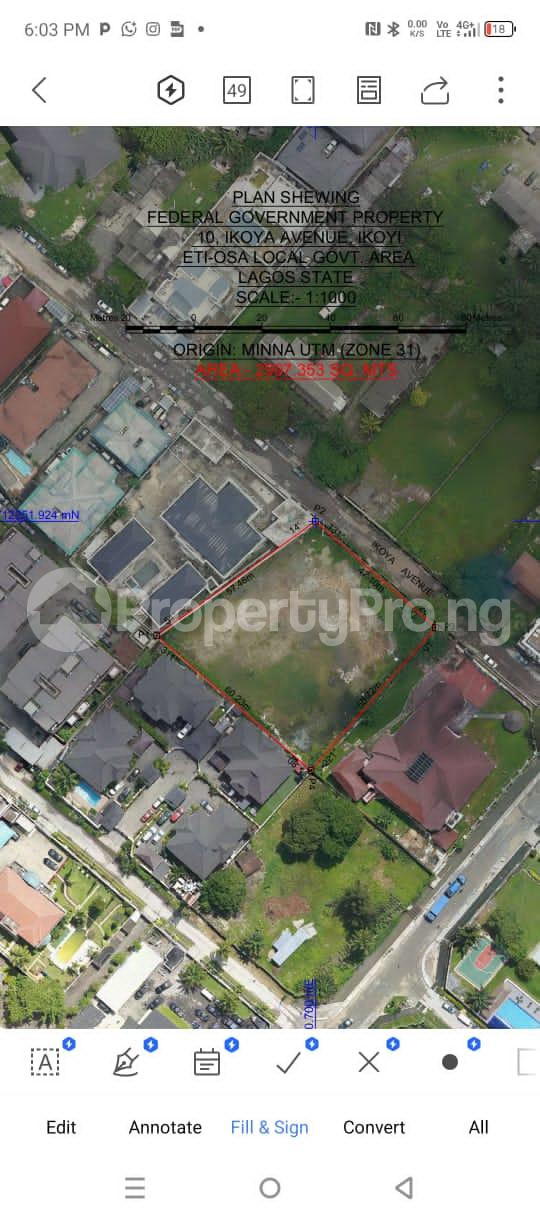 Land for sale Ikoya Avenue Old Ikoyi Ikoyi Lagos