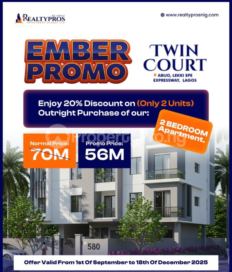 2 bedroom House for sale Abijo/ Twin Court Apartment Abijo Ajah Lagos