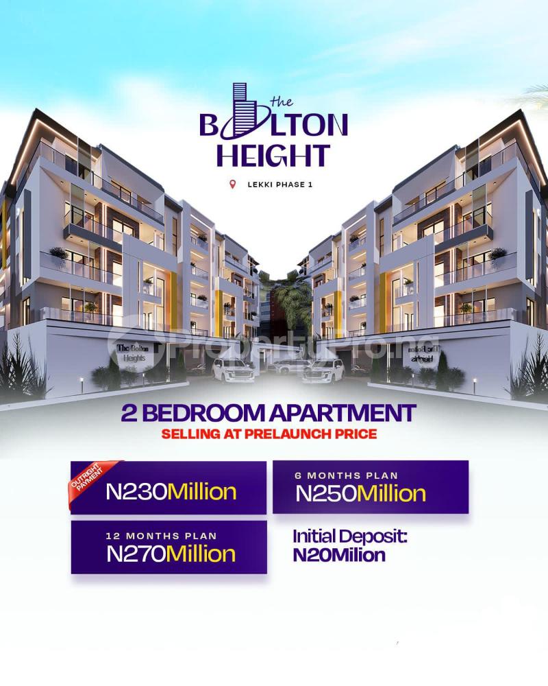2 bedroom Flat / Apartment for sale Bolton Height Apartment Lekki Phase 1 Lekki Lagos - 0