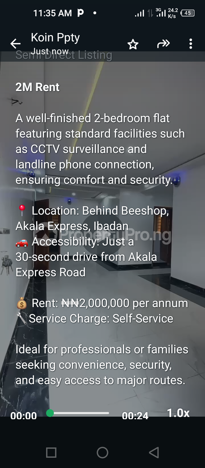 2 bedroom House for rent Beeshop Akala Express Way Ibadan Akala Express Ibadan Oyo