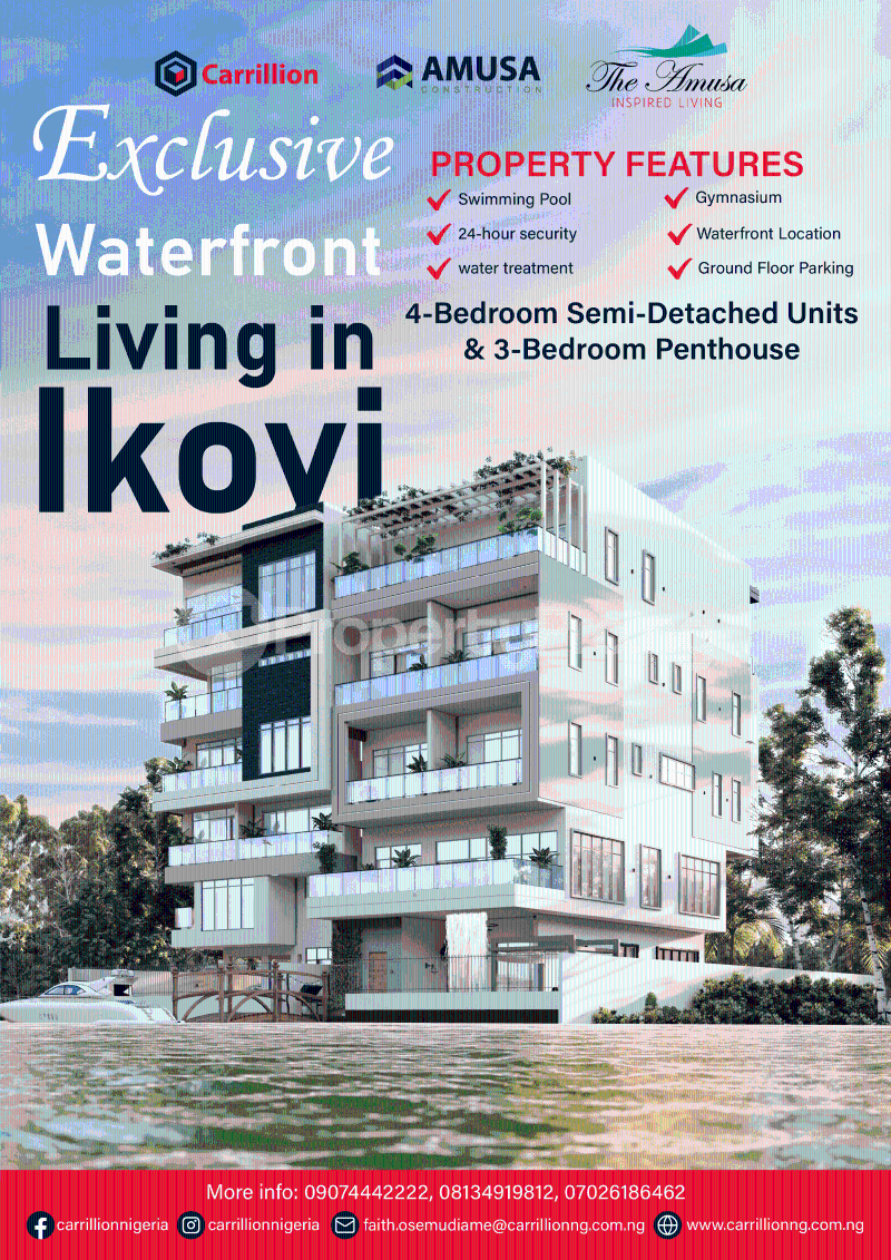 4 bedroom House for sale Patrick Habour, Mojisola Onikoyi Estate Ikoyi Lagos