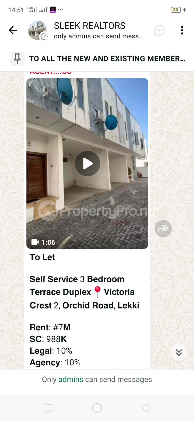 3 bedroom House for rent Victoria Crest ,2 Orchid Lekki Lagos
