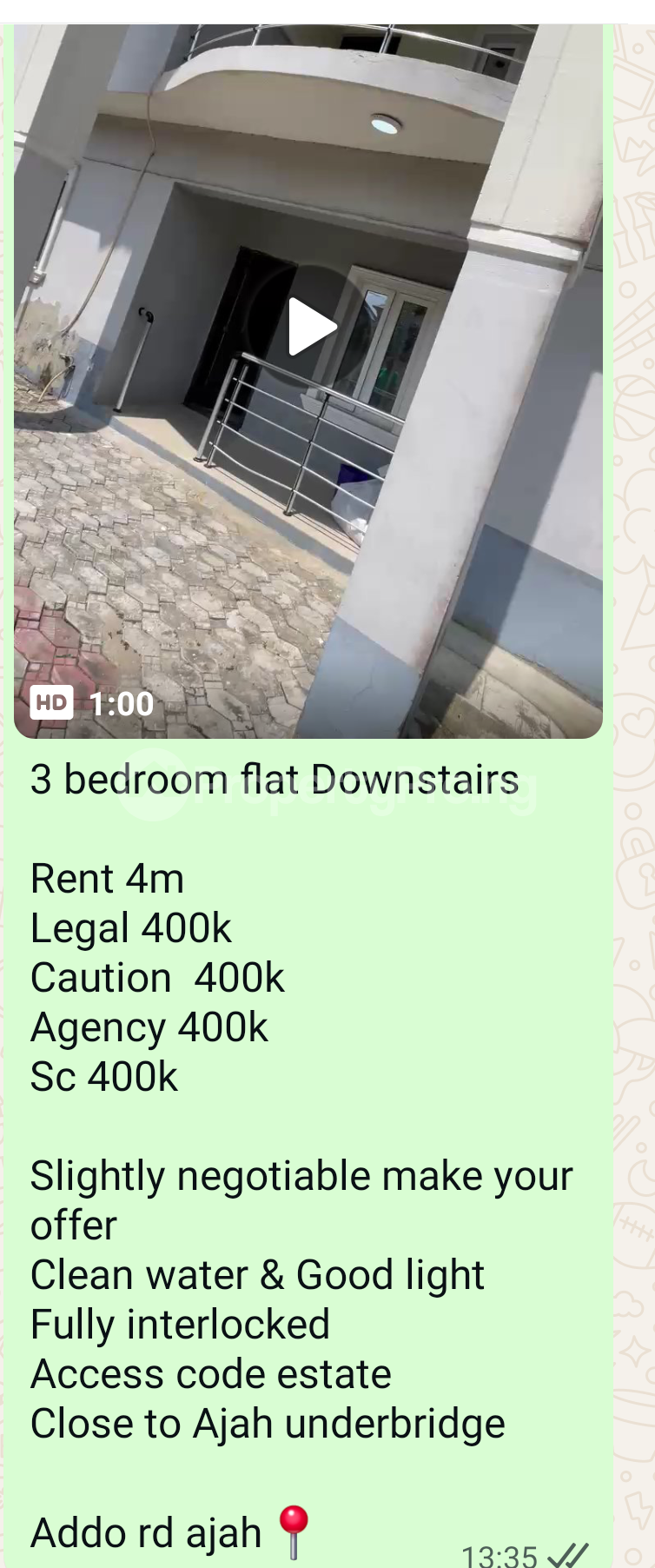3 bedroom Flat / Apartment for rent In A Call Access Estate Ado Ajah Lagos