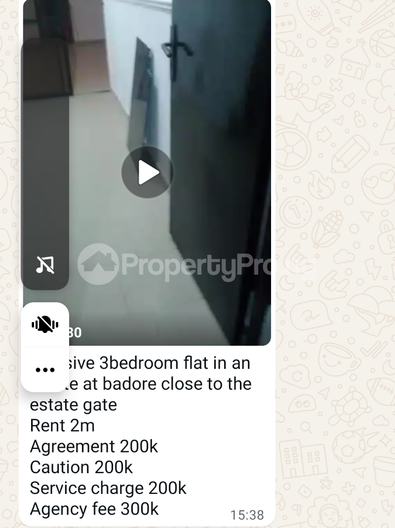 3 bedroom Flat / Apartment for rent Beside Nnpc Badore Ajah Lagos