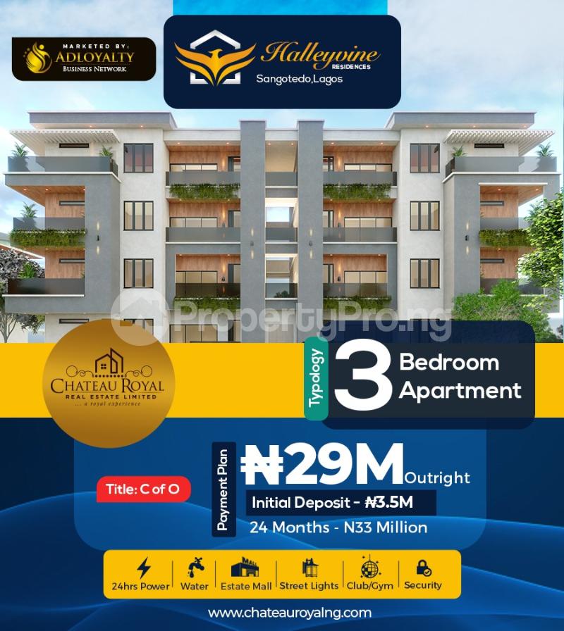 3 bedroom Flat / Apartment for sale   Sangotedo Ajah Lagos