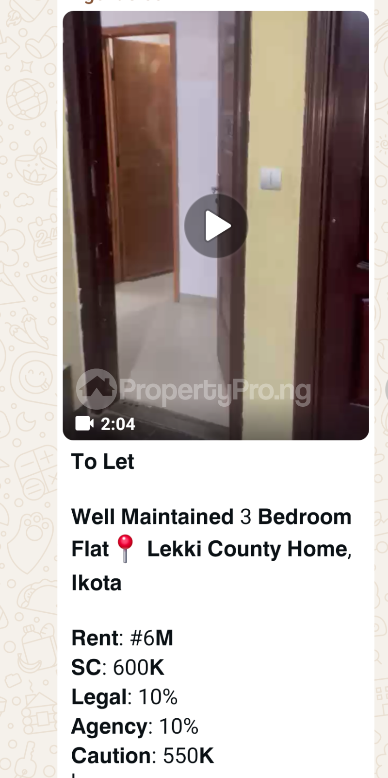 3 bedroom Flat / Apartment for rent Lekki Ikota Lekki Lagos