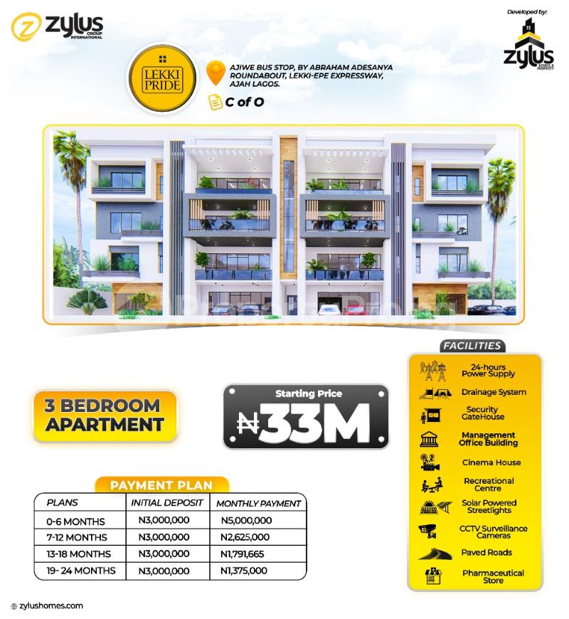 3 bedroom Flat / Apartment for sale Abraham adesanya estate Ajah Lagos