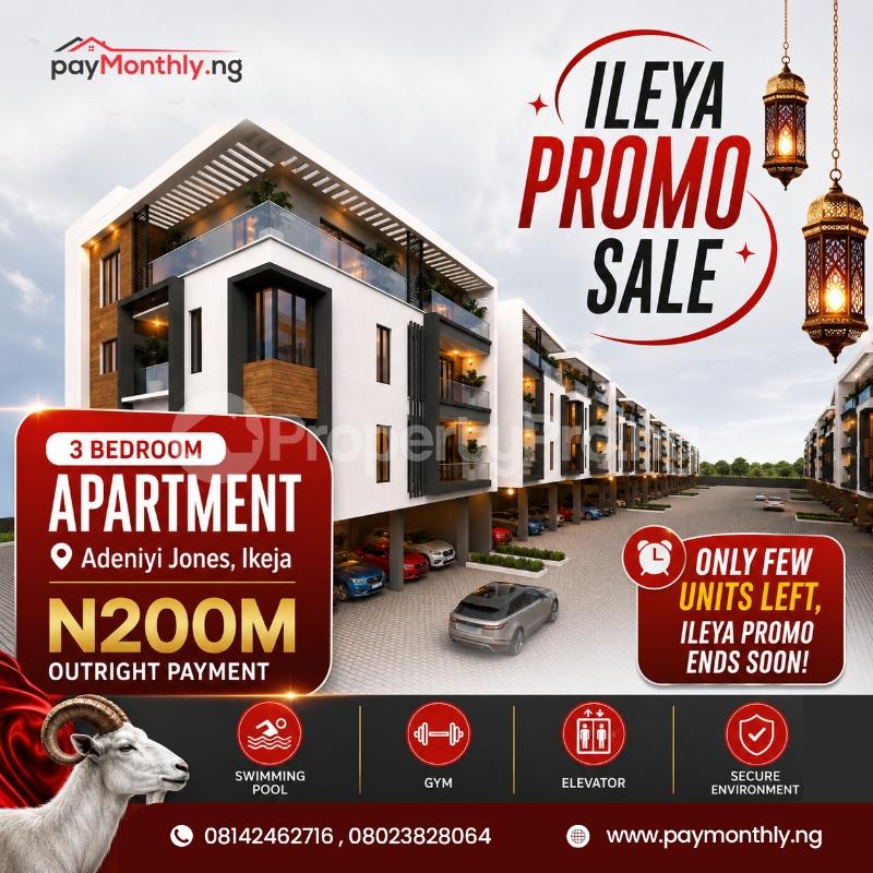 3 bedroom Flat / Apartment for sale Adeniyi Jones Ikeja Lagos