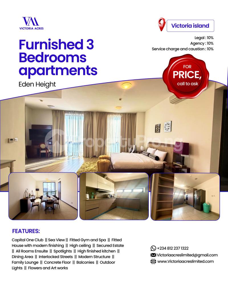 3 bedroom Flat / Apartment for rent 5 Mins Drive To Eko Hotel Roundabout Ajose Adeogun Street Victoria Island Lagos