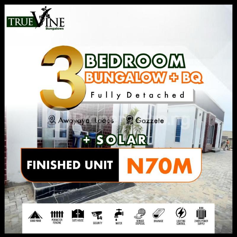 3 bedroom House for sale True Vine Estate Awoyaya Awoyaya Ajah Lagos