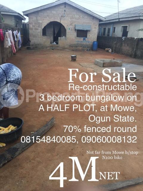 3 bedroom House for sale Near Mowe Bus Stop Mowe Obafemi Owode Ogun