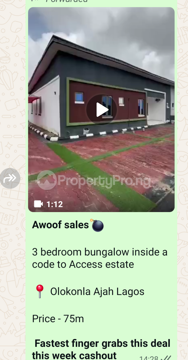3 bedroom House for sale Olokonla Is Sangotedo Ajah Lagos