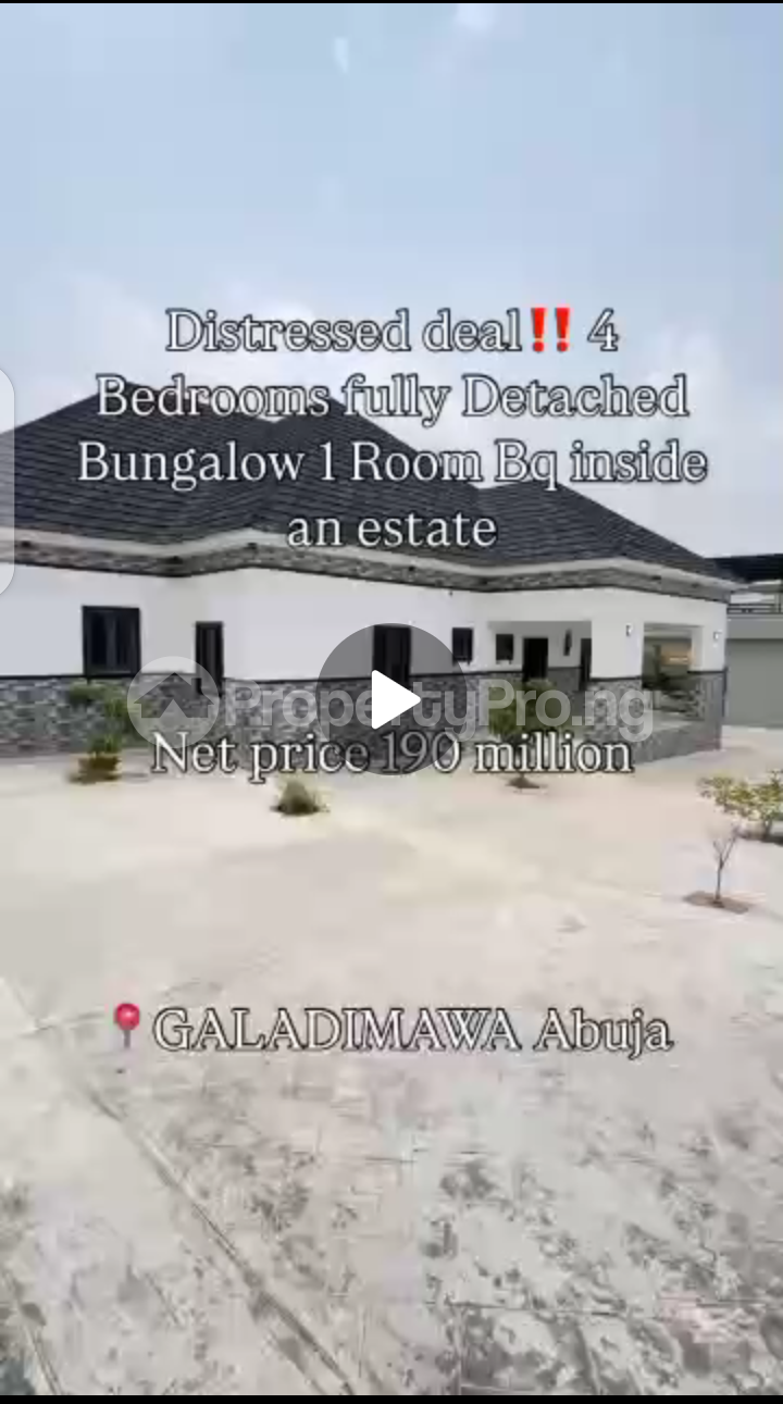 4 bedroom House for sale  Galadinmawa Abuja