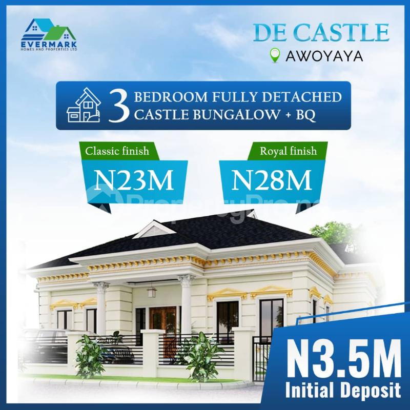 3 bedroom House for sale 2 Minutes From Mayfair Gardens Awoyaya Ajah Lagos