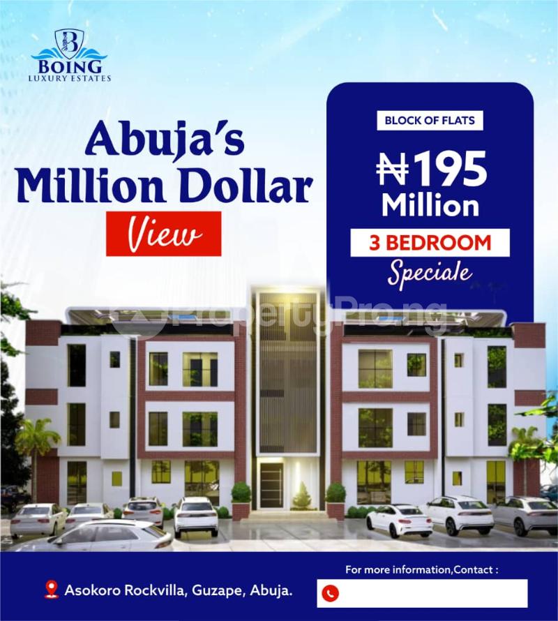 3 bedroom Flat / Apartment for sale Asokoro Rockvilla, Guzape Abuja