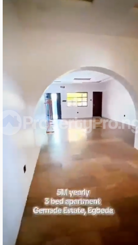 3 bedroom Flat / Apartment for rent Gemade Est Egbeda Alimosho Lagos
