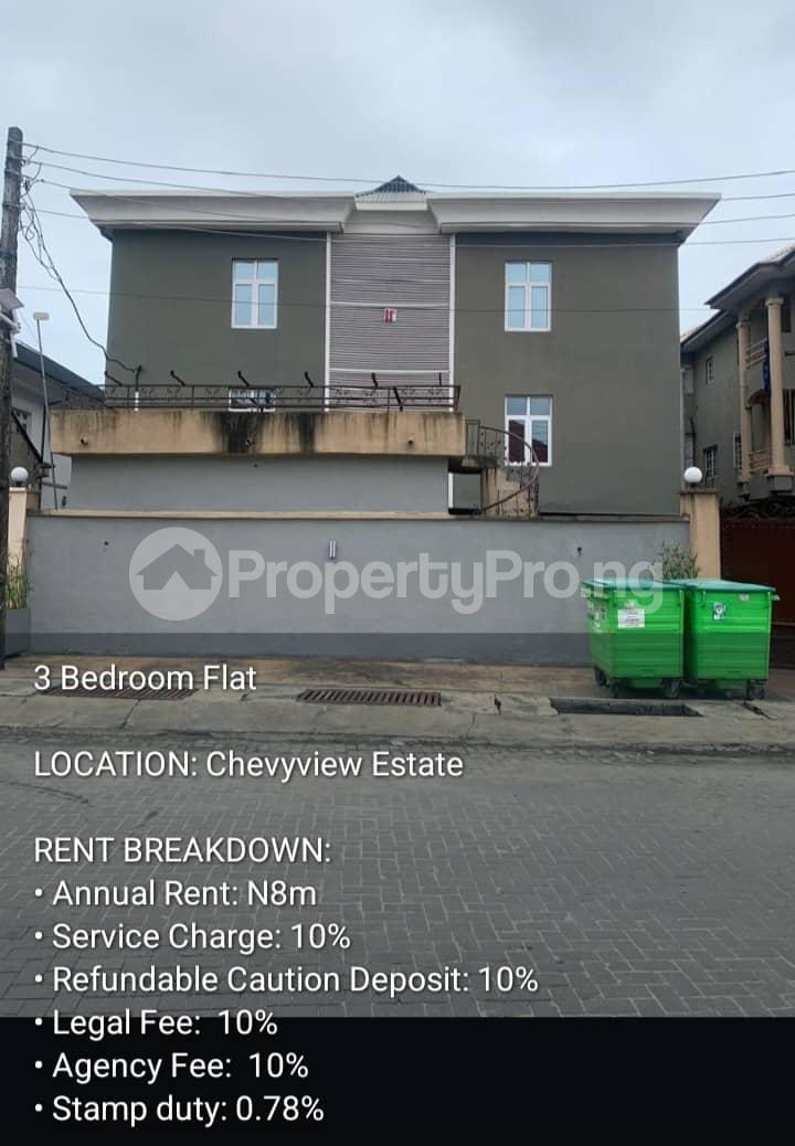 3 bedroom Flat / Apartment for rent Chervyview Estate Chevron Drive Lekki Lagos