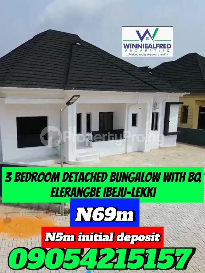3 bedroom House for sale Eleranigbe Ibeju-Lekki Lagos