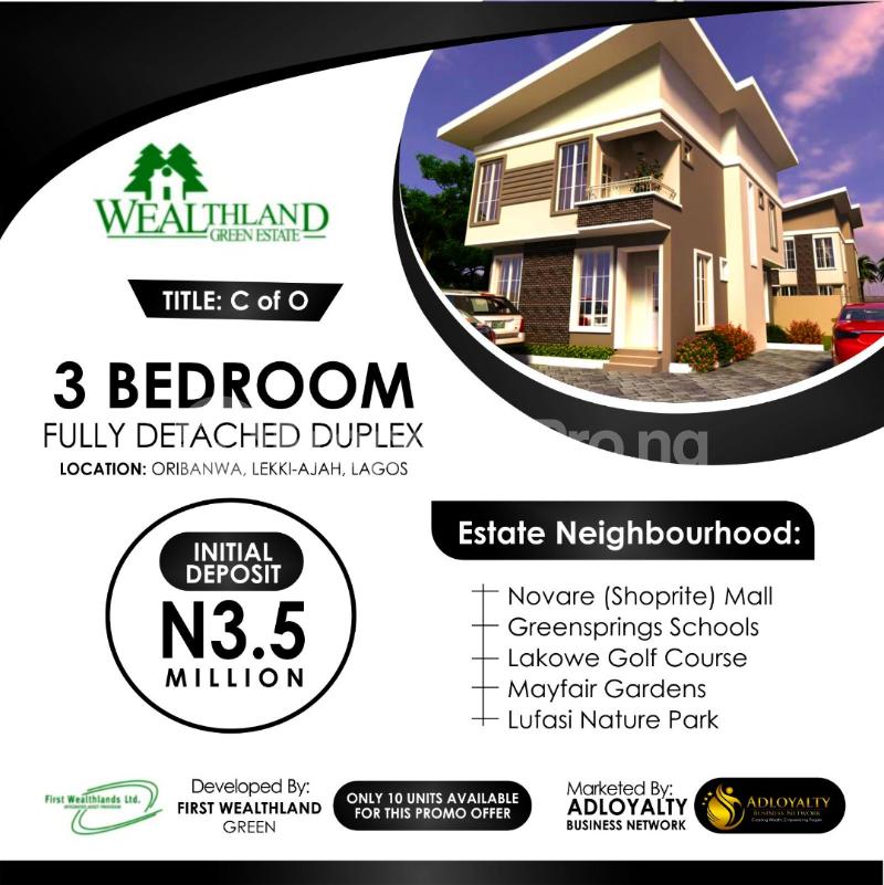 House for sale Wealthland Green Estate, Oribanwa, Ibeju Lekki Oribanwa Ibeju-Lekki Lagos