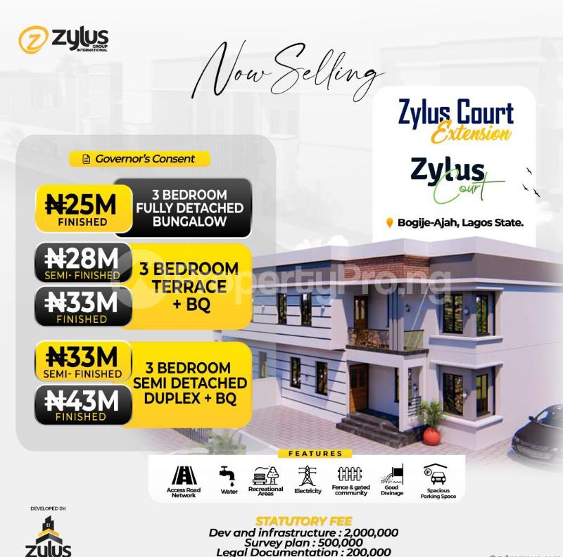 3 bedroom House for sale Bogije Sangotedo Lagos