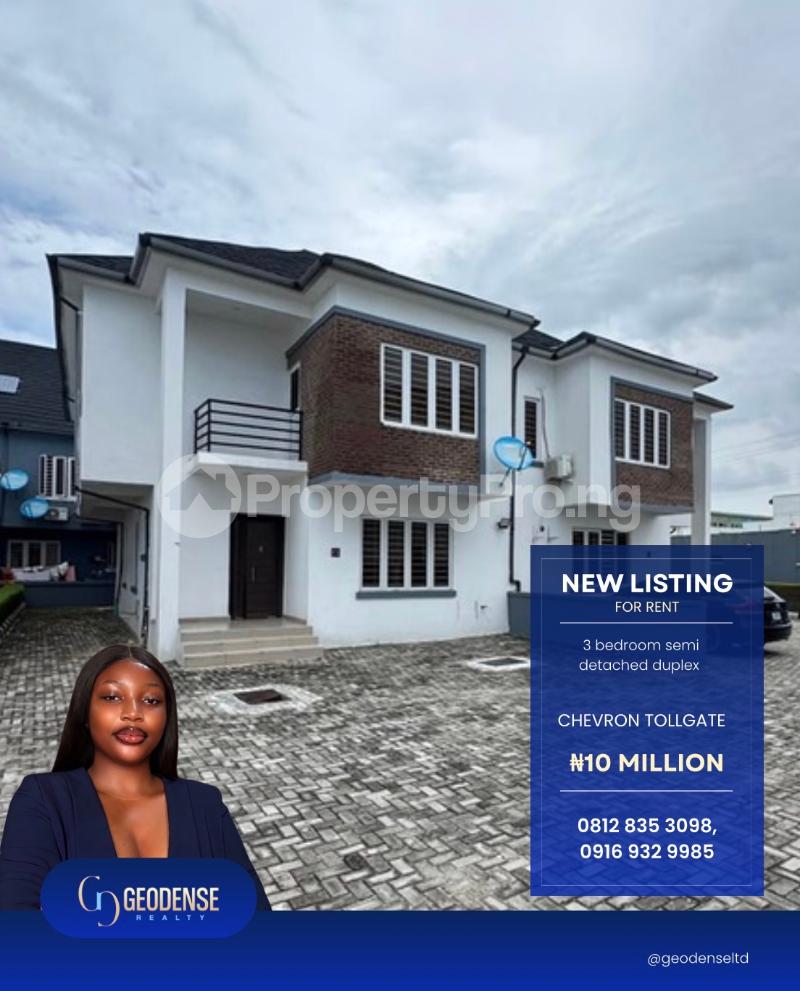 3 bedroom House for rent Orchid Lekki Lagos