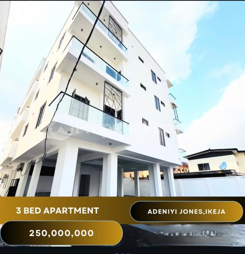 3 bedroom Flat / Apartment for sale Ikeja Lagos Adeniyi Jones Ikeja Lagos