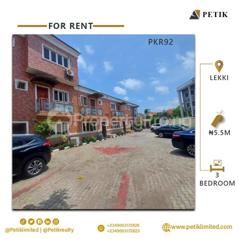 3 bedroom Flat / Apartment for rent Lekki Phase 1 Lekki Lagos - 0