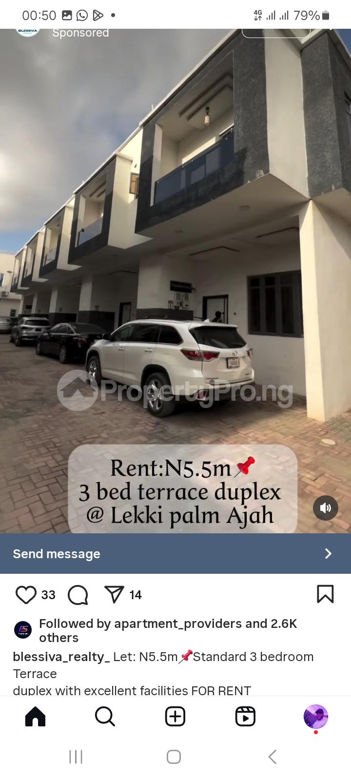 3 bedroom House for rent Lekki Palm City Ado Ajah Lagos