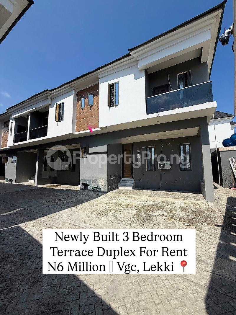 3 bedroom House for rent 3 Bedroom Terrace For Rent VGC Lekki Lagos