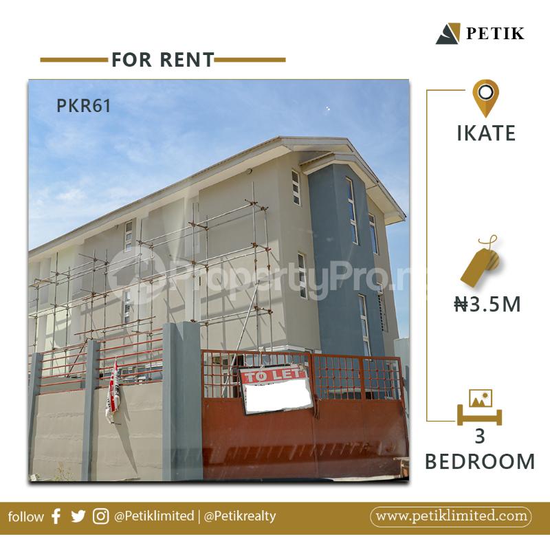 3 bedroom House for rent Ikate Lekki Lagos