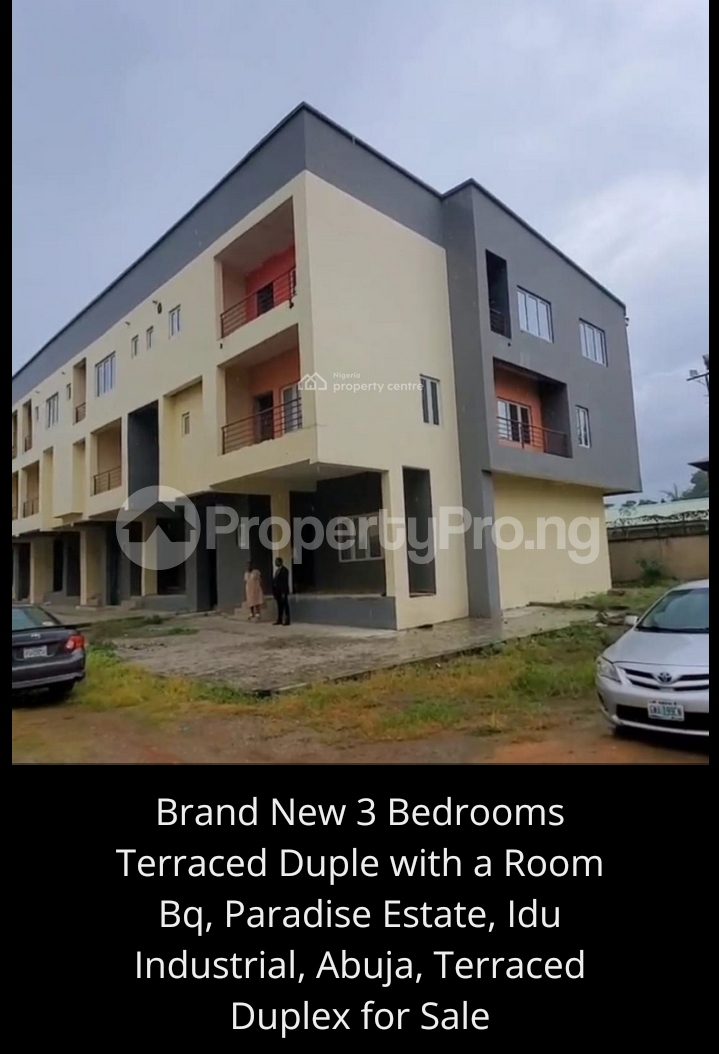 3 bedroom House for sale Paradise Estate Idu Idu Industrial (Institution and Research) Idu Abuja