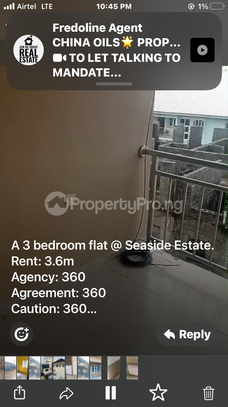 3 bedroom Flat / Apartment for rent Seaside Bus Stop Badore Ajah Lagos