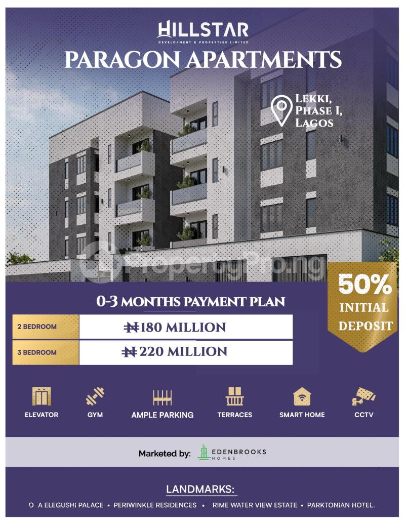 3 bedroom Flat / Apartment for sale Paragon Apartments,freedom Way Lekki Phase 1 Lekki Lagos