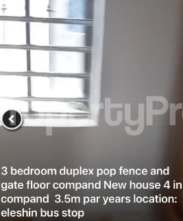 3 bedroom Flat / Apartment for rent Framich Elepe Ijede Ikorodu Lagos