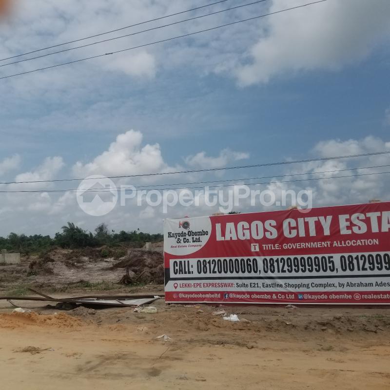 Land for sale 3 Minutes Drive Before Alaro City Eleranigbe Ibeju-Lekki Lagos - 0