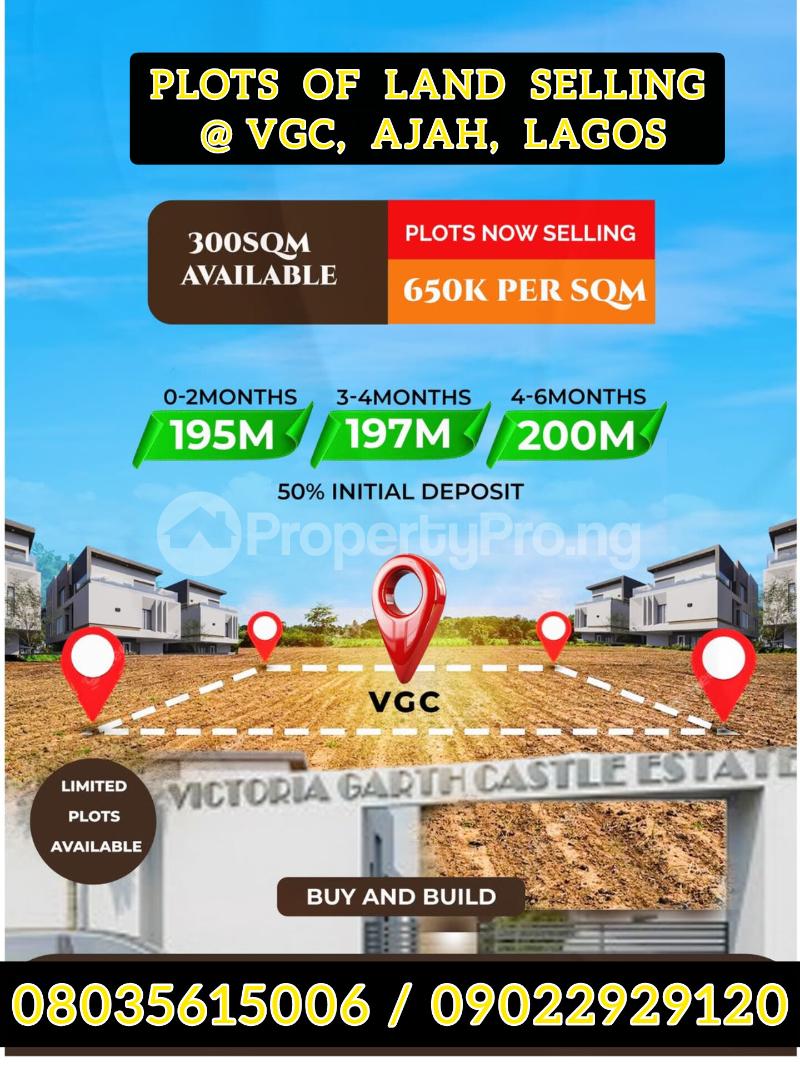 Land for sale VGC Lekki Lagos