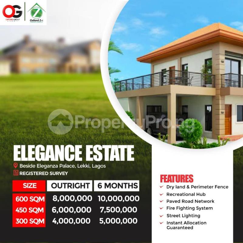Land for sale Beside Eleganza Palace Lekki Lagos