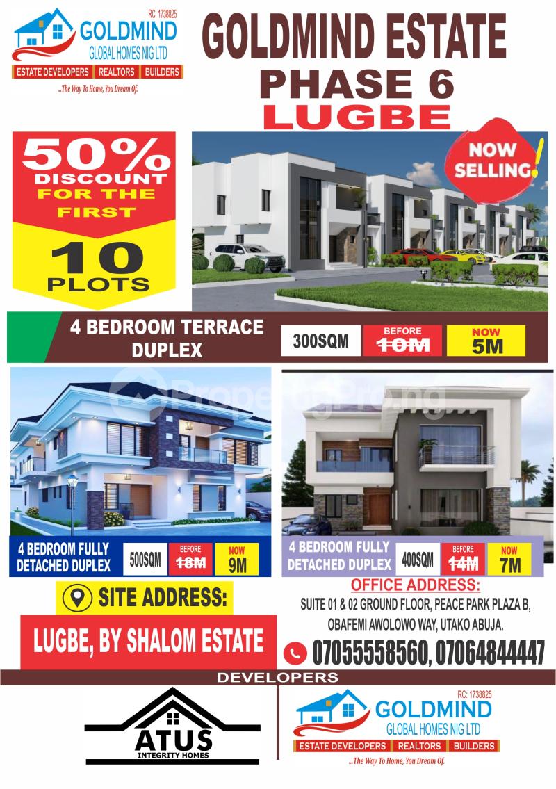 4 bedroom Land for sale Sabon Lugbe Behind Shalom Estate Airport Road, Abuja Nigeria., Sabon Lugbe, Lugbe District, Lugbe Abuja